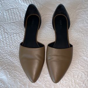 Vince Nina Color Block Leather D’Orsay Flats Size 8.5